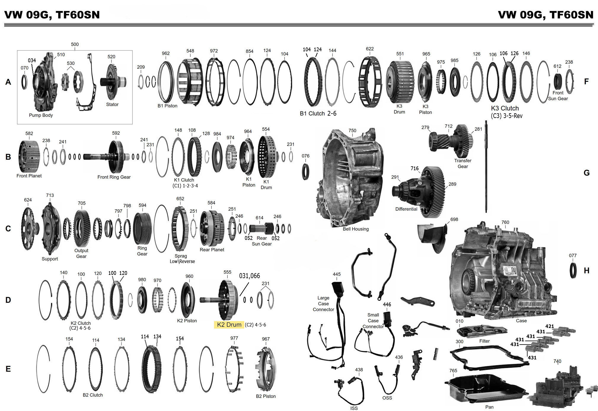 Схема акпп 4r55e